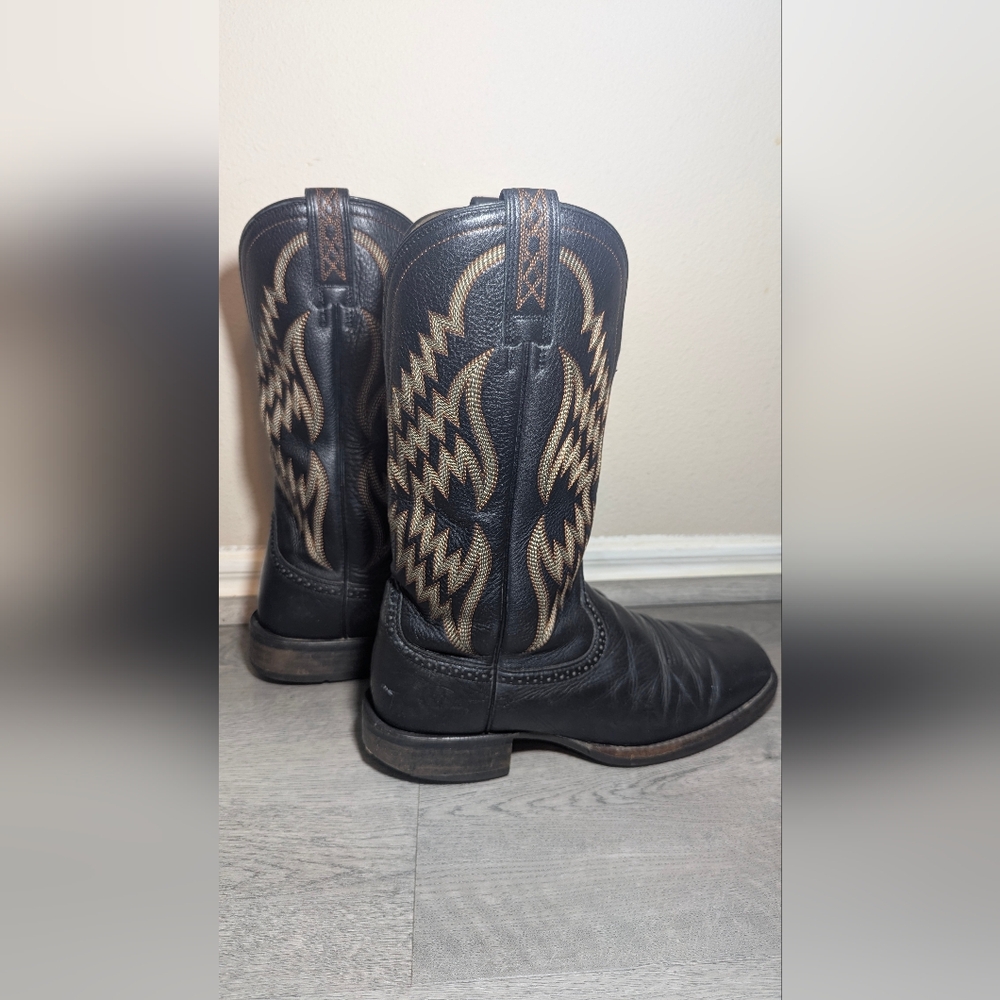 Ariat Tycoon Square Toe Boots Brown Leather - Picture 4 of 10